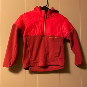 Obermeyer Quilted And Fleece Hooded Pullover Sz 7